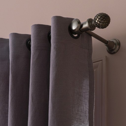 Rideau en lin lavé Violine