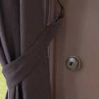 Rideau en lin lavé Violine