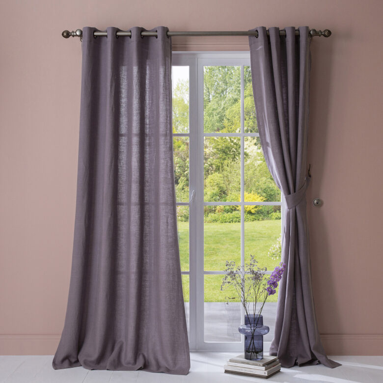 Rideau en lin lavé Violine - Embrin