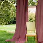 Washed linen curtain Old Pink