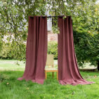 Washed linen curtain Old Pink