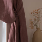 Rideau en lin lavé Vieux Rose