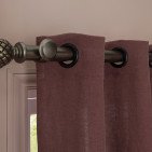 Rideau en lin lavé Vieux Rose