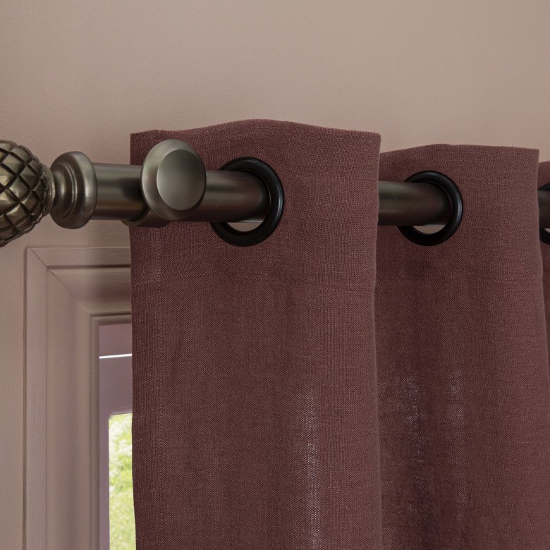 Rideau en lin lavé Vieux Rose - Embrin