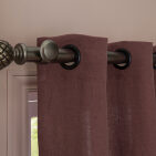 Rideau en lin lavé Vieux Rose