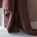 Rideau en lin lavé Vieux Rose
