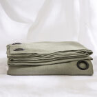 Rideau en lin lavé Vert Lichen