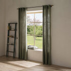 Rideau en lin lavé Vert Lichen