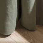 Rideau en lin lavé Vert Lichen