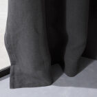 Rideau en lin lavé Gris Caviar