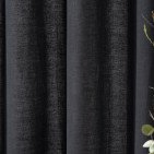 Rideau en lin lavé Gris Caviar