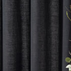 Rideau en lin lavé Gris Caviar