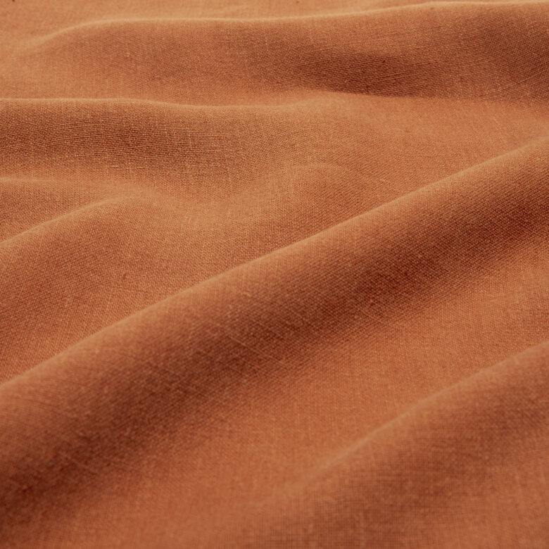 Rideau en lin lavé Rouge Brique - Embrin