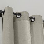 Rideau en lin lavé Gris Argile