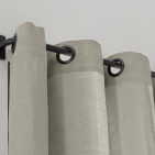 Rideau en lin lavé Gris Argile