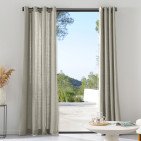 Rideau en lin lavé Gris Argile