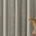 Rideau en lin lavé Gris Argile