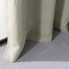 Rideau en lin lavé Gris Argile