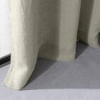 Rideau en lin lavé Gris Argile