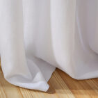 Rideau en lin lavé Blanc Optique