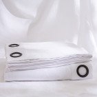 Rideau en lin lavé Blanc Optique