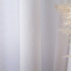 Rideau en lin lavé Blanc Optique