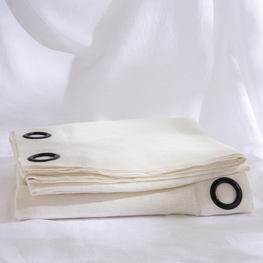 Voilage en lin lavé Crème