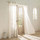 Voilage en lin lavé Crème