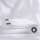 Voilage en lin lavé Blanc optique