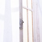 Voilage en lin lavé Blanc optique