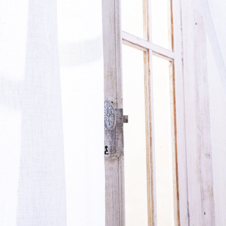 Voilage en lin lavé Blanc optique - Embrin