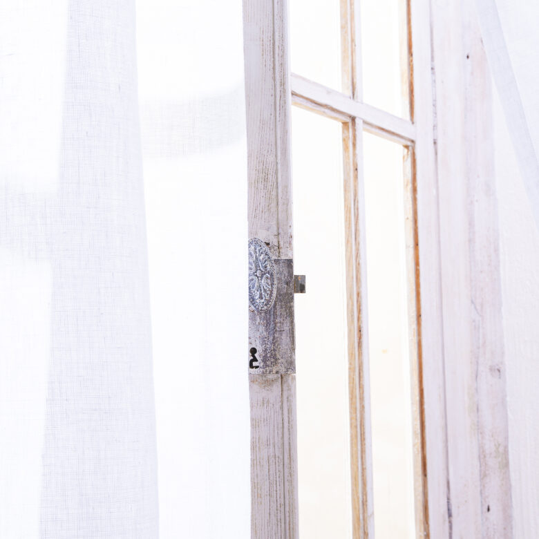 Voilage en lin lavé Blanc optique - Embrin