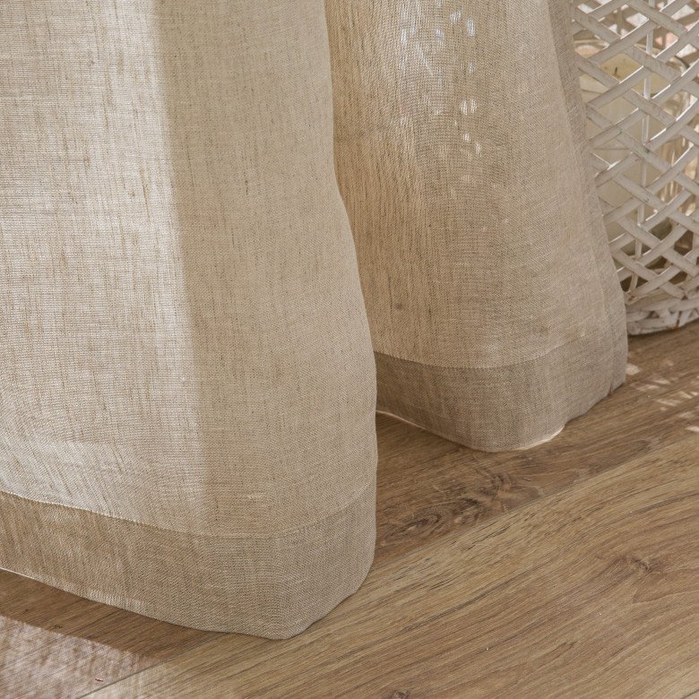 Voilage en lin lavé Ficelle - Embrin
