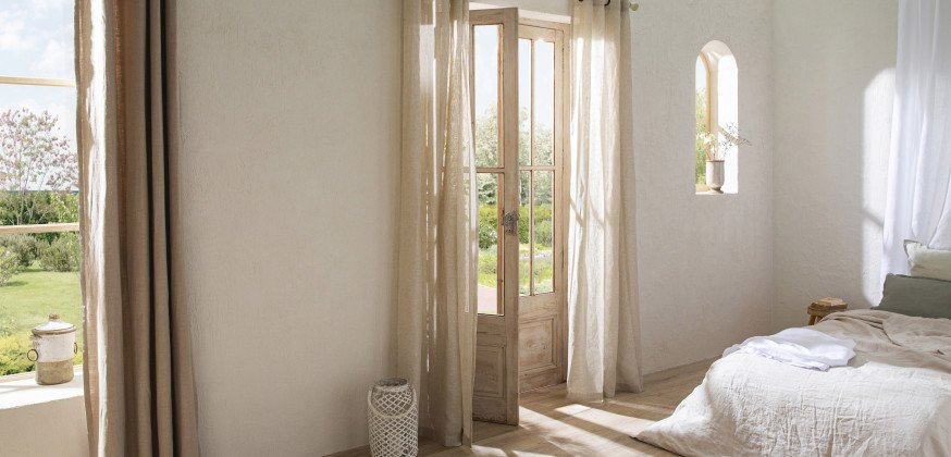 Voilage en lin lavé Ficelle