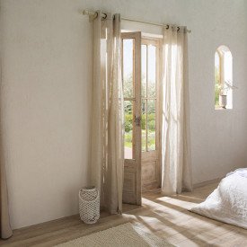 Voilage en lin lavé Ficelle