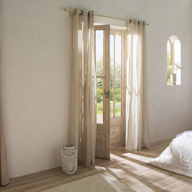 Voilage en lin lavé Ficelle - Embrin