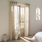 Voilage en lin lavé Ficelle