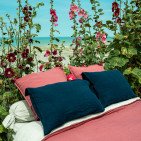 Taie d’Oreiller en Lin Lavé Bois de Rose