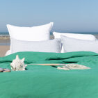 Housse de Couette en Lin Lavé Vert Sauge