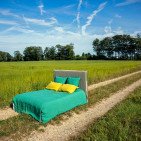 Housse de Couette en Lin Lavé Vert Sauge