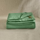 Housse de Couette en Lin Lavé Vert Sauge