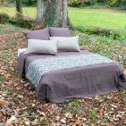 Housse de Couette en Lin Lavé Prune