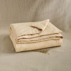 Housse de Couette en Lin Lavé Pêche