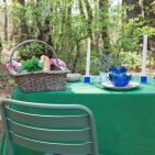 Nappe en lin lavé Vert Sauge