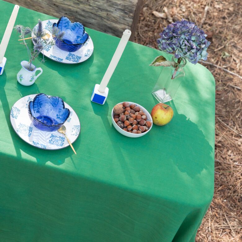 Nappe en lin lavé Vert Sauge - Embrin