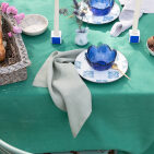 Nappe en lin lavé Vert Sauge
