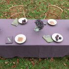 Nappe en lin lavé Prune