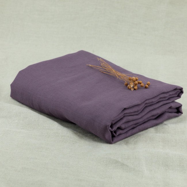 Nappe en lin lavé Prune