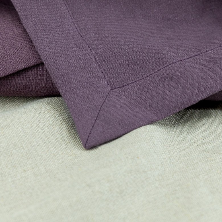 Nappe en lin lavé Prune - Embrin