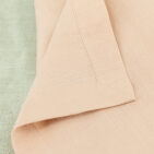 Nappe en lin lavé Pêche